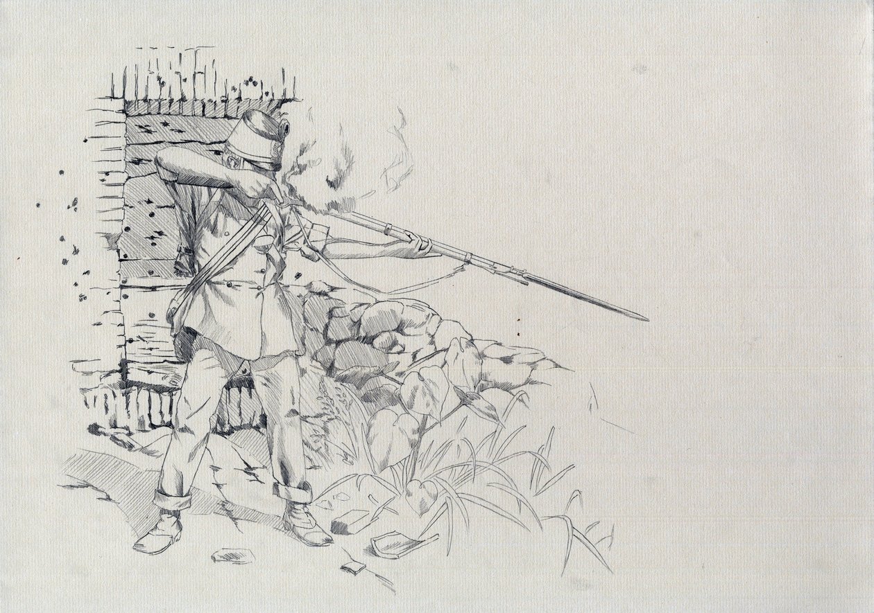 Toinen imperiumi (1852-1870): jalkaväki ampui, Itävallan armeijan sotilas, Itävalta-Unkari (Itävalta-Unkari) od Alessandro Lonati