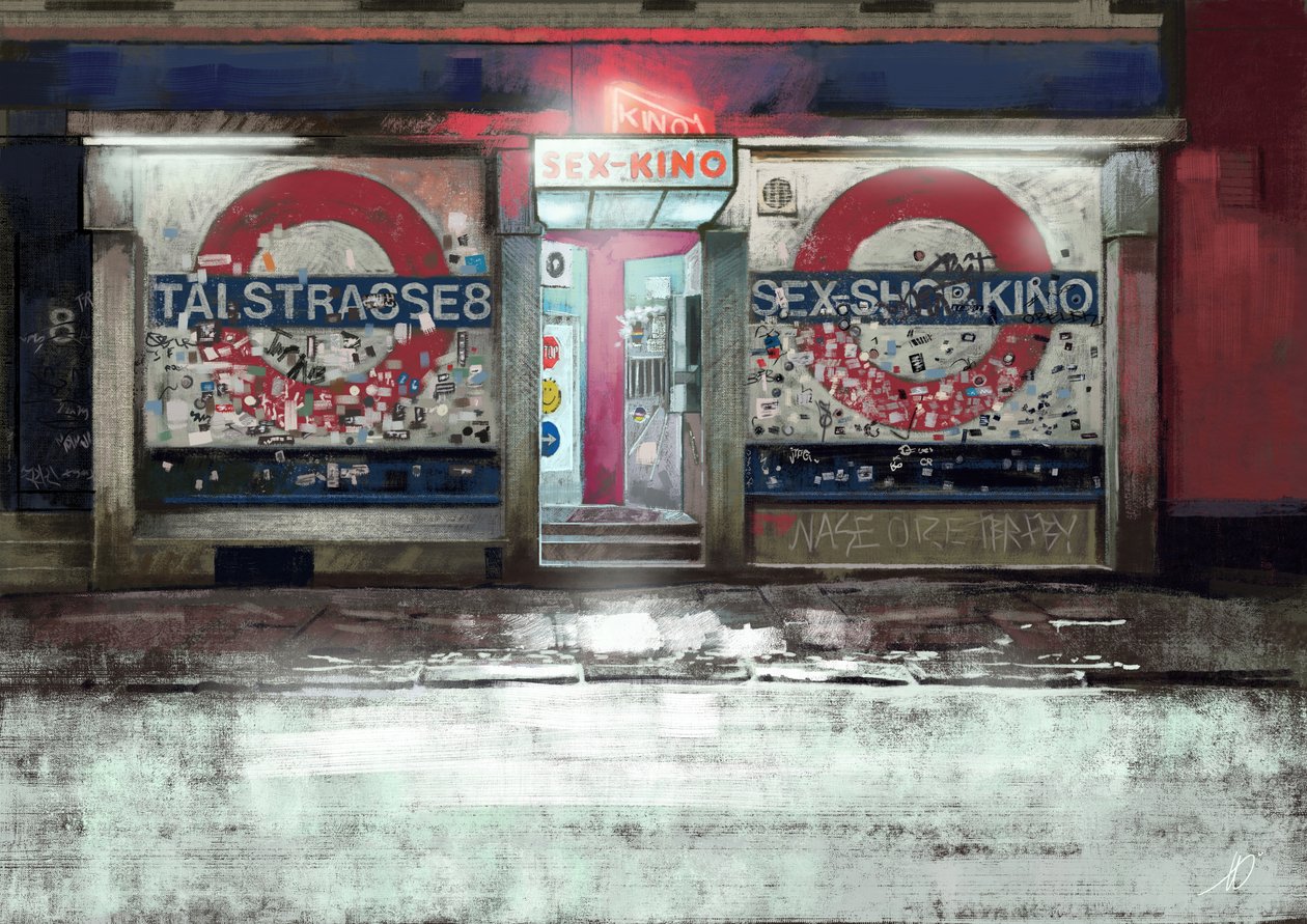 Sex Kino in St. Pauli Hamburg, 2023 (kuva) od Alessandro Lonati