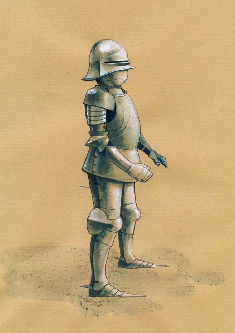 Vojácké brnění Ilustrace Alessandro Lonati od Alessandro Lonati