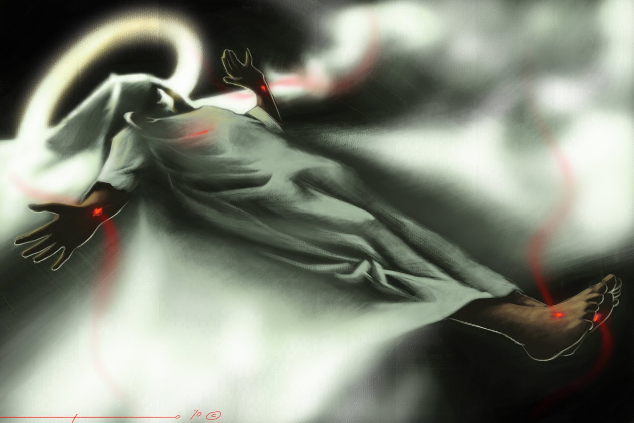 Vzkříšení Krista. Ilustrace Alessandra Lonatiho 2010 od Alessandro Lonati