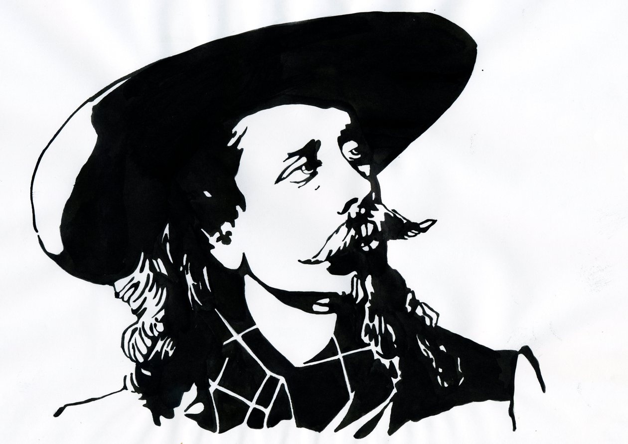 William Frederick Cody - známý jako Buffalo Bill - Portrét Buffalo Billa (1846-1917), plukovník William Cody od Alessandro Lonati