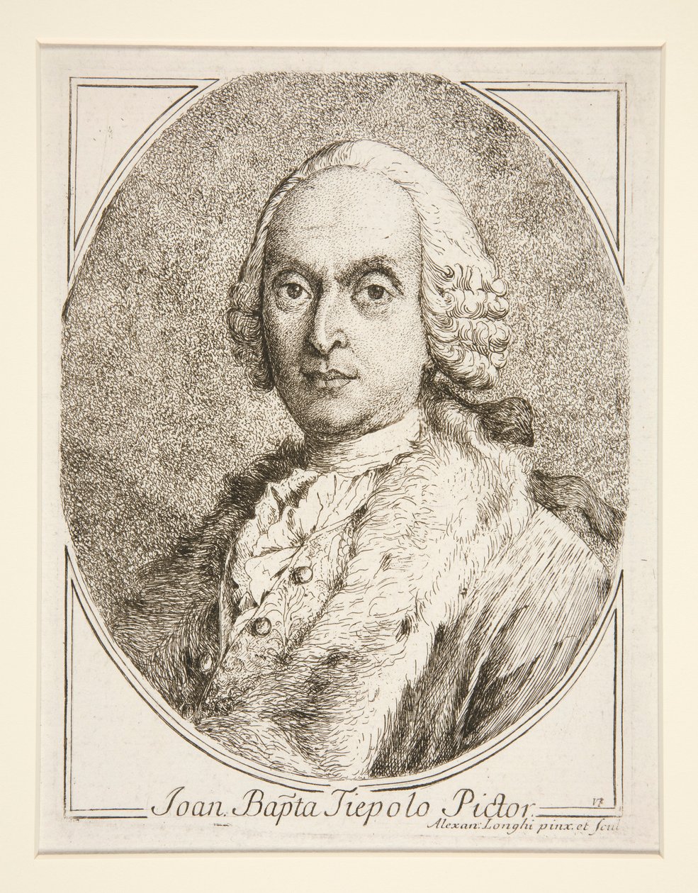 Portrét G.B. Tiepolo od Alessandro Longhi