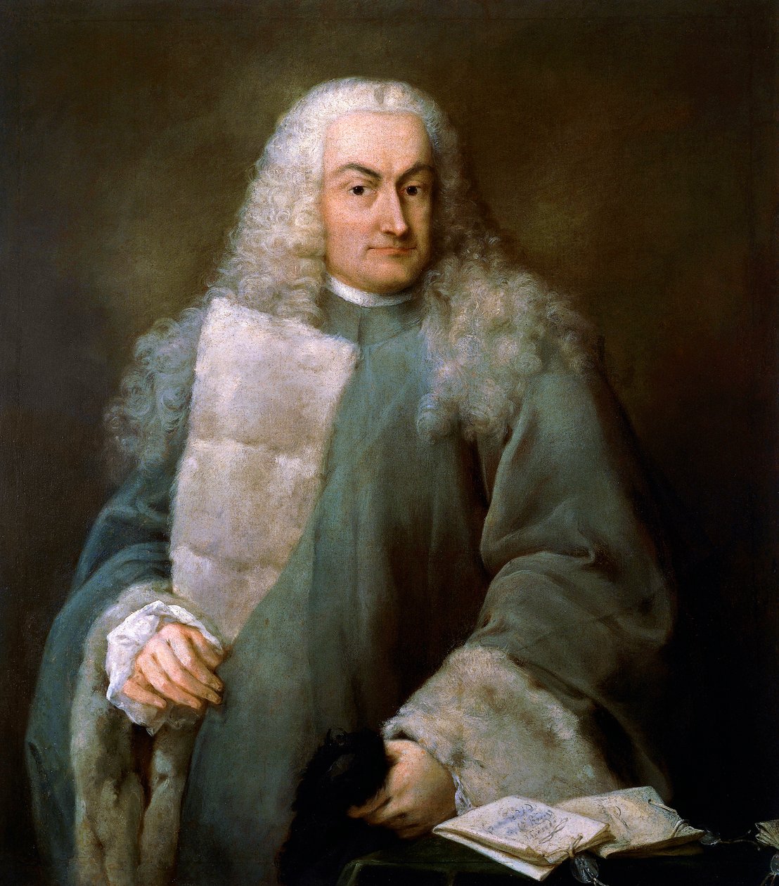 Portrét Giulio Contarini da Mula (1519-1575), advokát San Marco, obraz Alessandra Longhi (1733-1813), olej na plátně od Alessandro Longhi