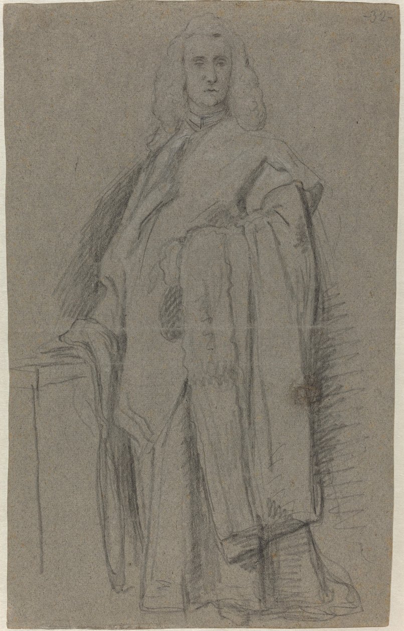 Benátský prokurátor San Marco [recto] od Alessandro Longhi or Pietro Longhi