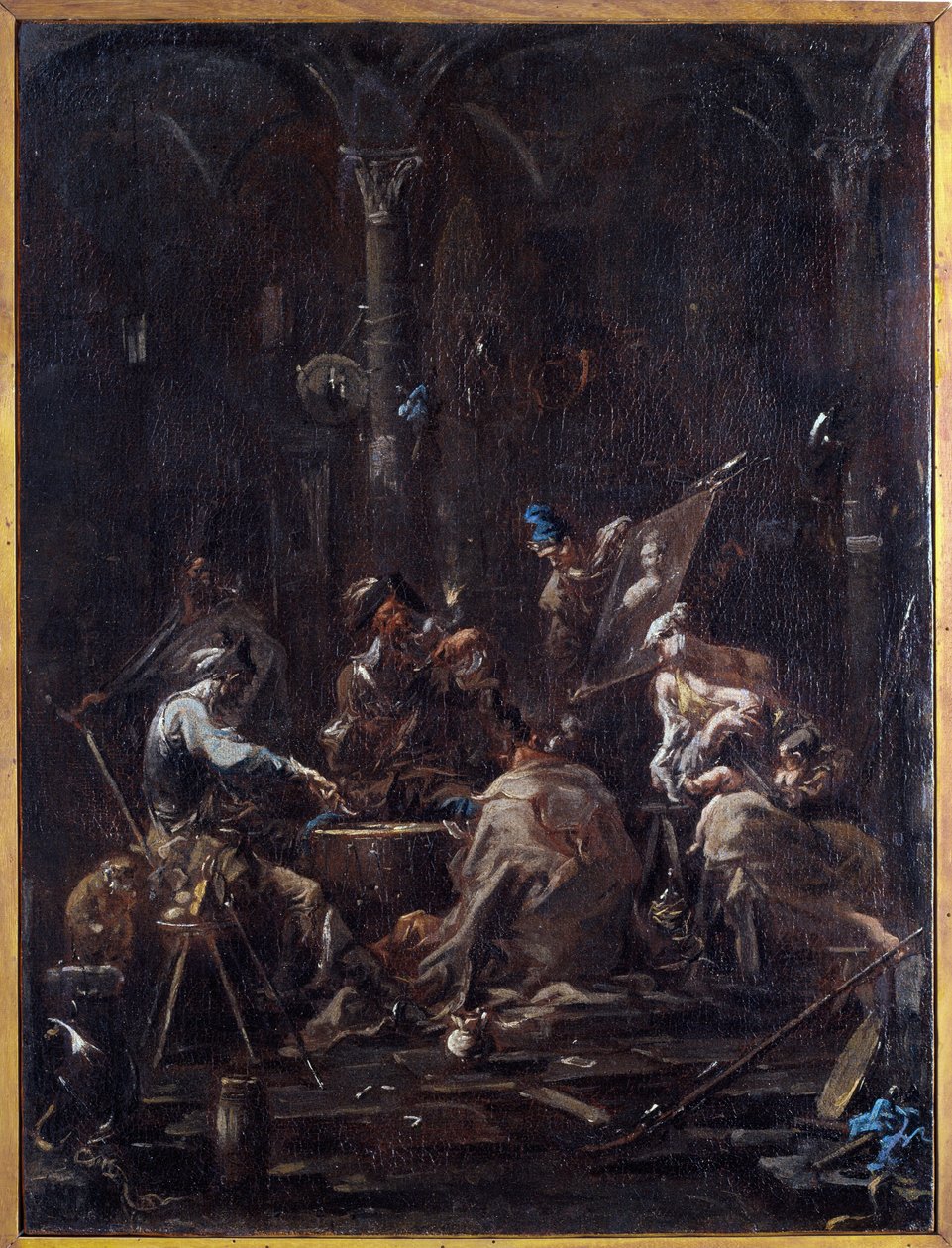 Bizarrerie (Oddity) Obraz od Alessandra Magnasca dit il Lissandrino (1667-1749) Rozměr 58x44 cm Genes, Musei di Strada Nuova (dříve Palazzo Bianco) od Alessandro Magnasco