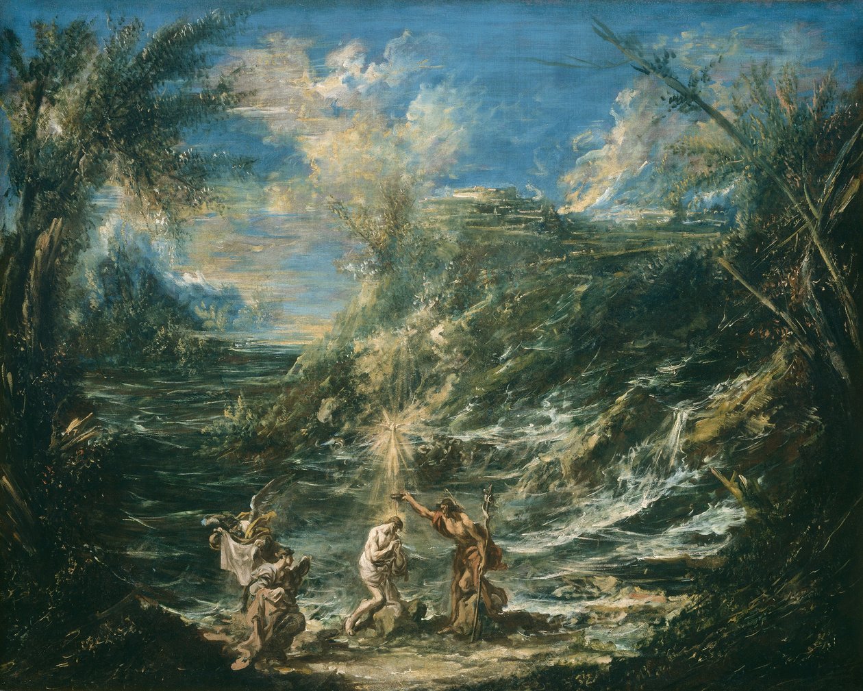 Křest Kristův, c. 1740. od Alessandro Magnasco