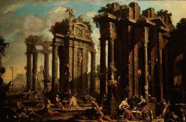 Loupežnické doupě od Alessandro Magnasco