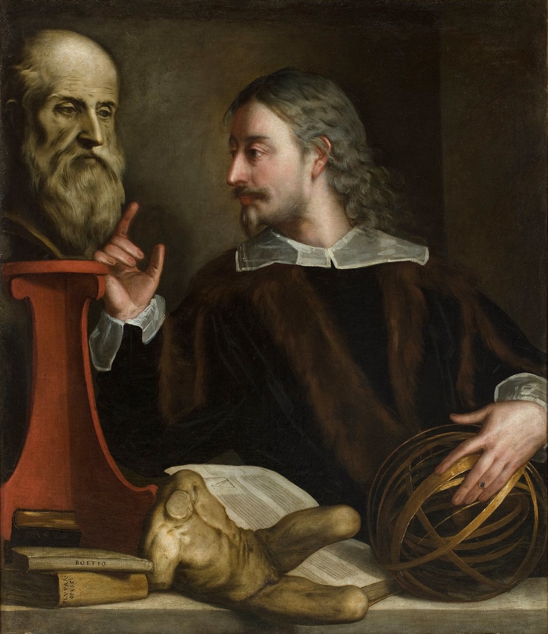 Autoportrét (Autoportrét) - obraz Alessandra Varotariho známý jako Il Padovanino (1588-1649), olej na plátně od Alessandro Padovanino