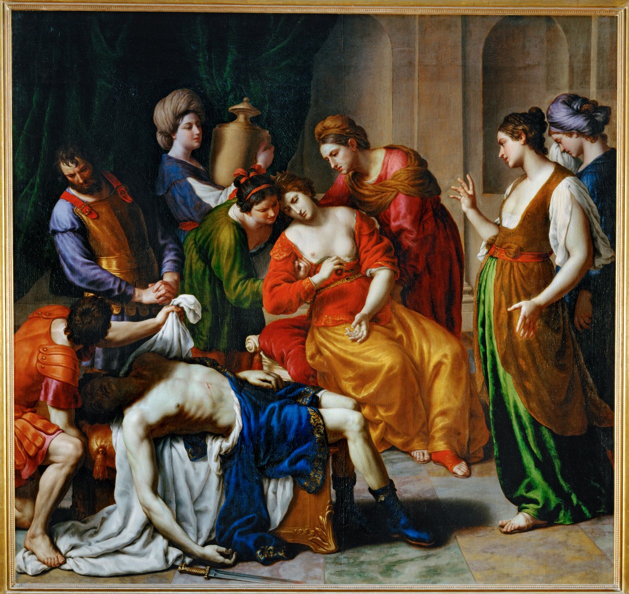 La mort de Cleopatre - Kleopatřina smrt ... od Alessandro Turchi