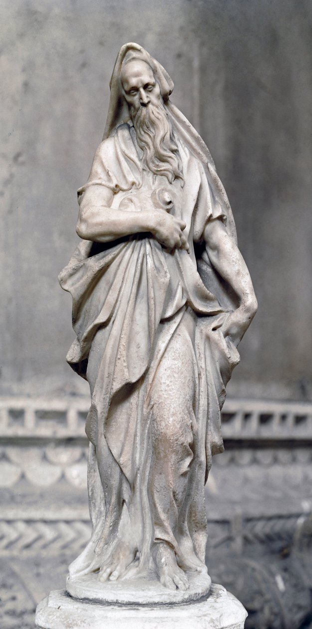 Prorok Zachariáš (mramorová socha od Alessandro Vittoria