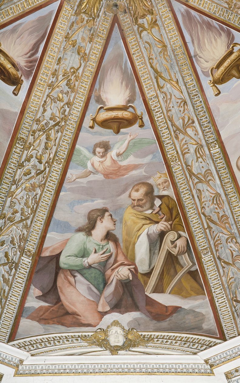 Králové, od věčného otce a králů (freska) od Alessandro di Agostino and Sorri Pietro (c.1556 c.1621) Casolani