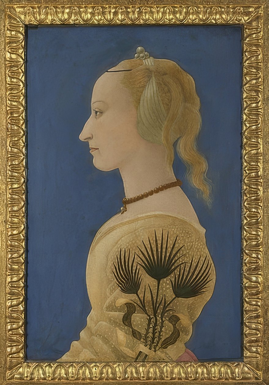 Portrét dámy. Kolem roku 1465 od Alesso Baldovinetti