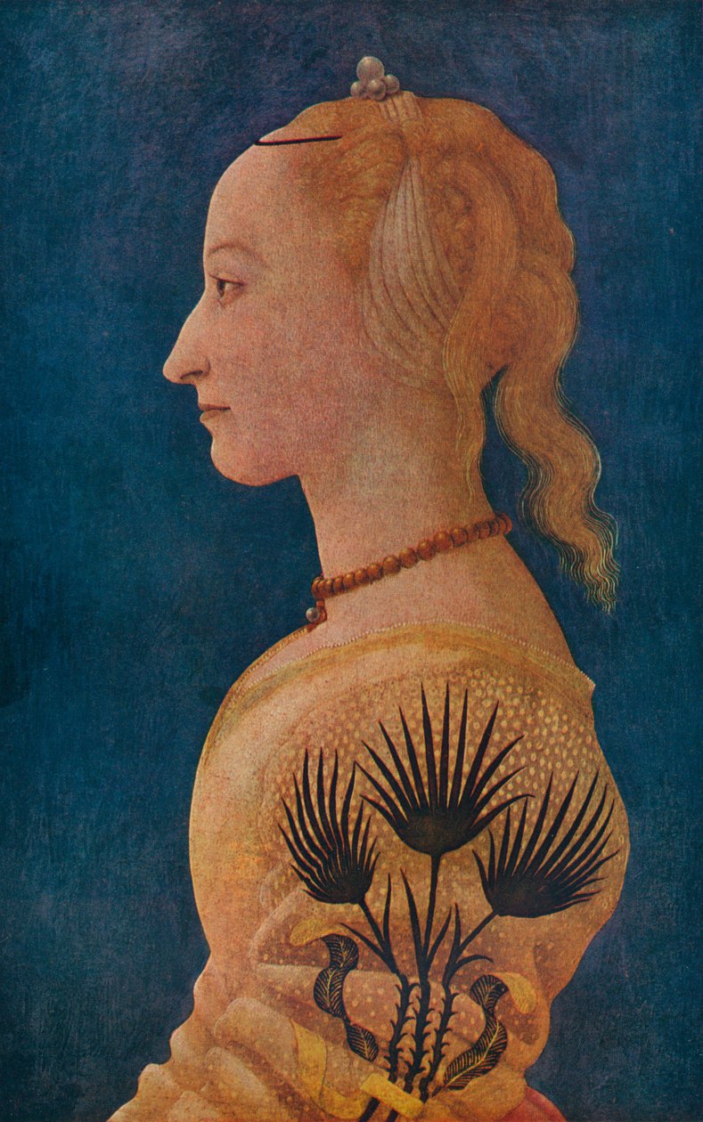 Portrét dámy, c1465 od Alesso Baldovinetti