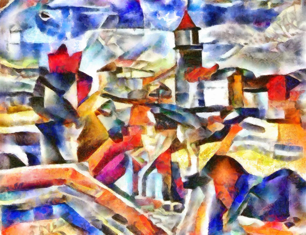 město na řece, 2017, od Alex Caminker