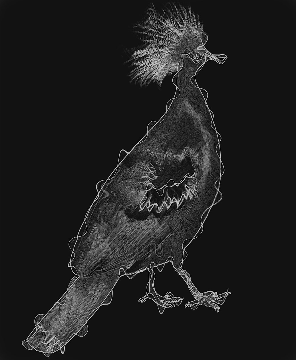 Bird IV, 2020 (smíšená média) od Alex Caminker