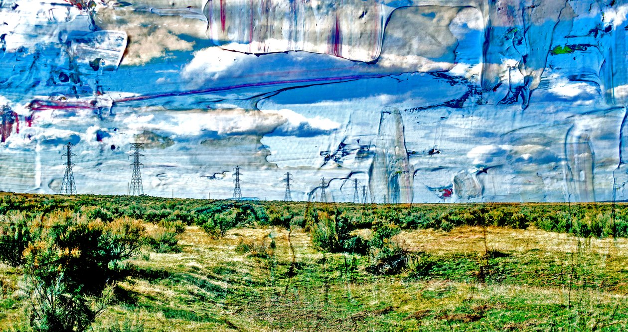Oceán, 2019, (smíšená média) od Alex Caminker