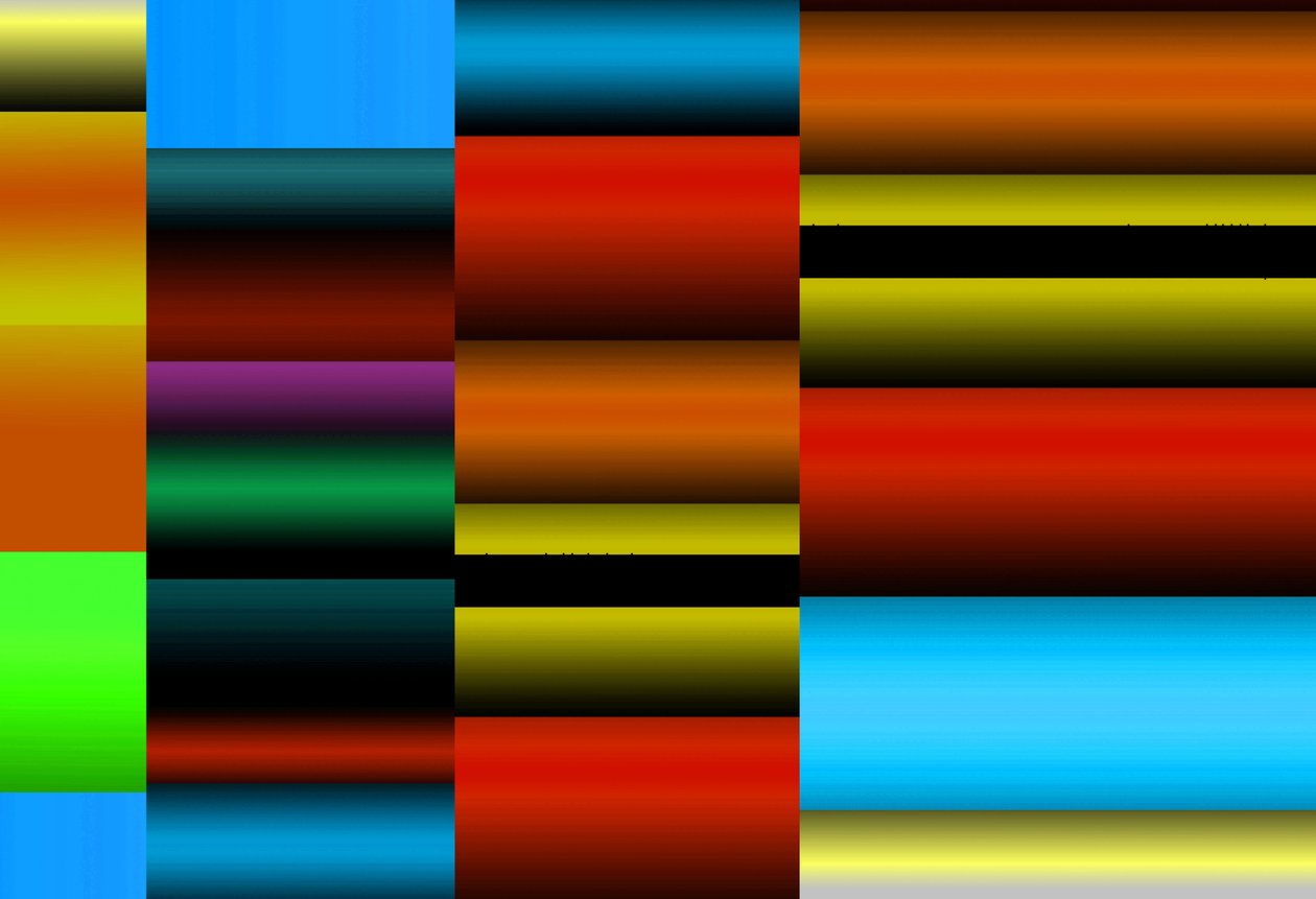 backgammon, 2017, (gradient) od Alex Caminker