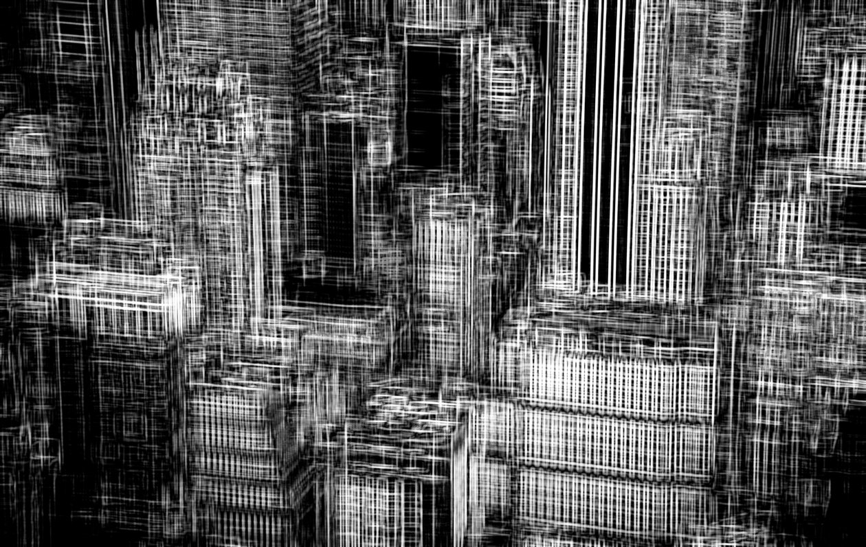 city strings, 2019, (fotografie) od Alex Caminker