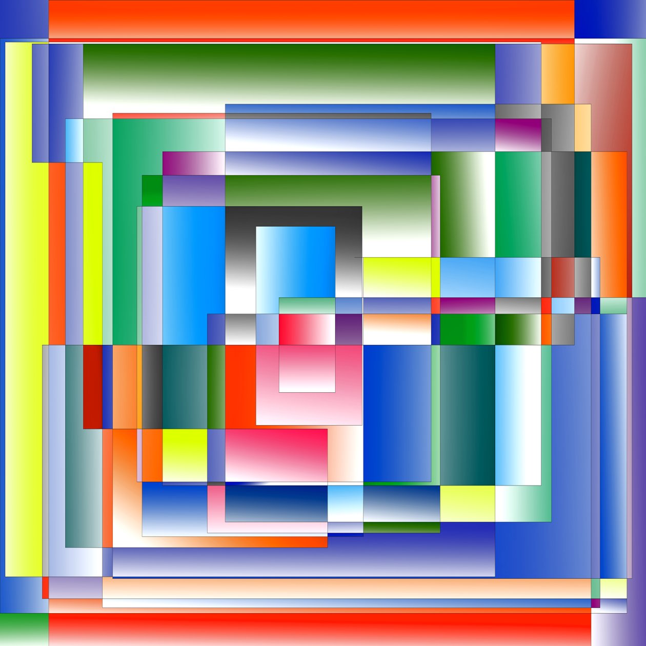 panoráma města, 2019, (gradient) od Alex Caminker