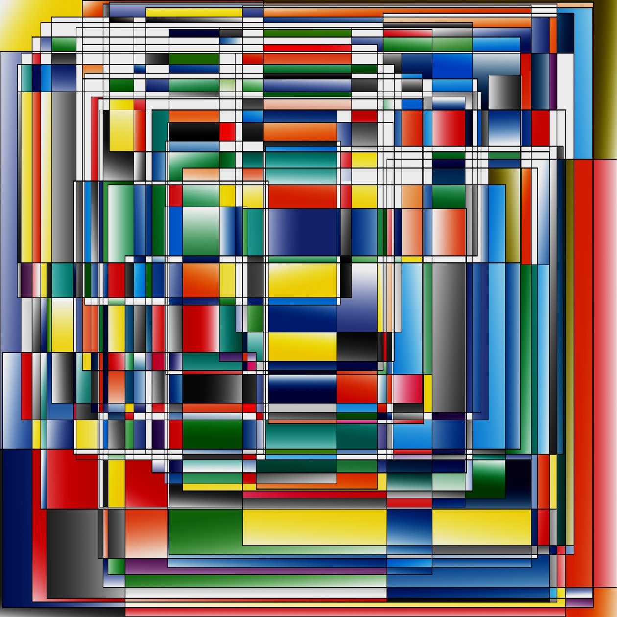 krvinky, 2019, (gradient) od Alex Caminker