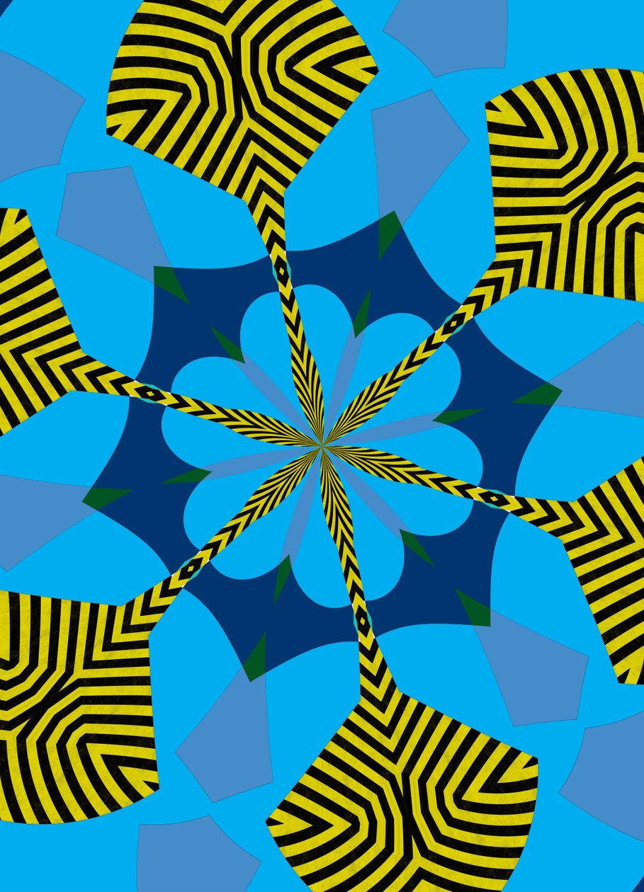květiny #6,2019, (kombinovaná média) od Alex Caminker