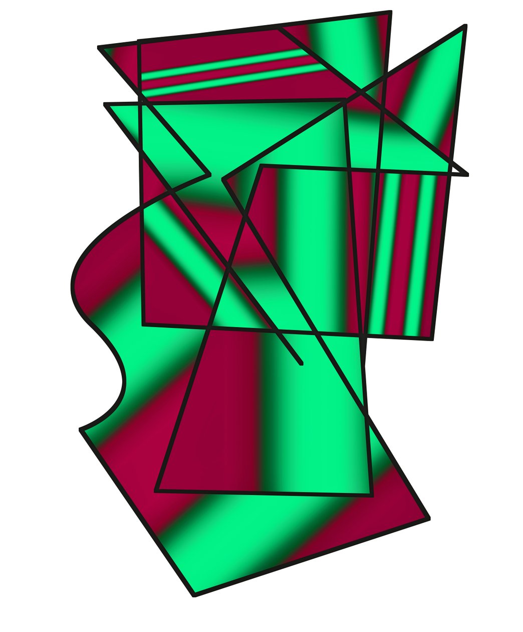 skryté komunikace, 2019, (gradient) od Alex Caminker