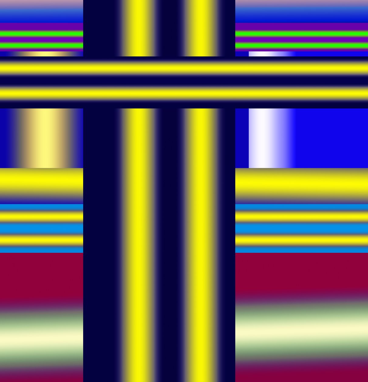 vysokonapěťové dráty, 2019, (gradient) od Alex Caminker