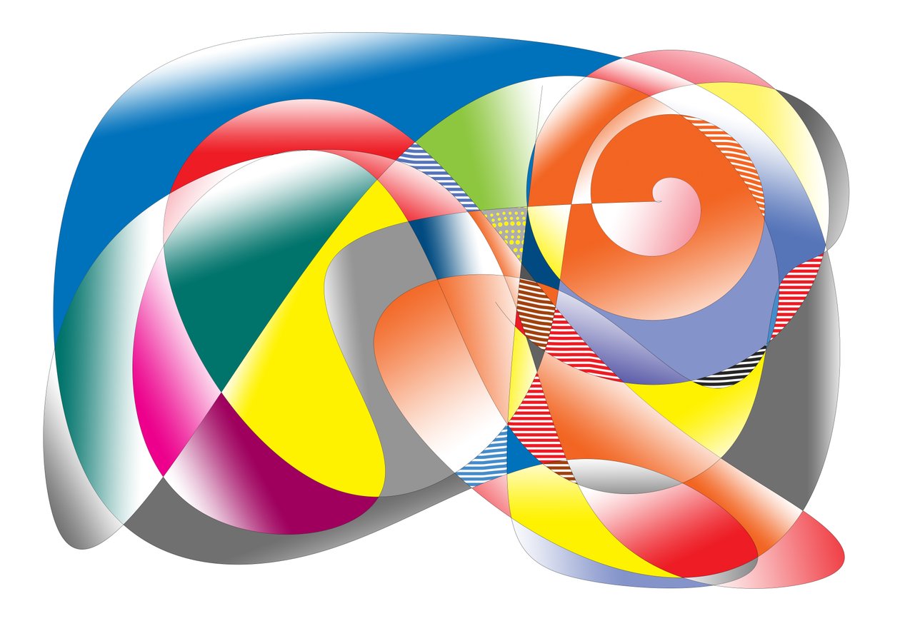 krajina, 2019, (gradient) od Alex Caminker