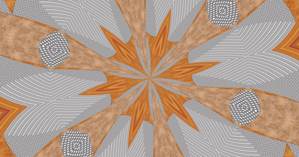 ornament #63,2019,(kombinovaná technika) od Alex Caminker