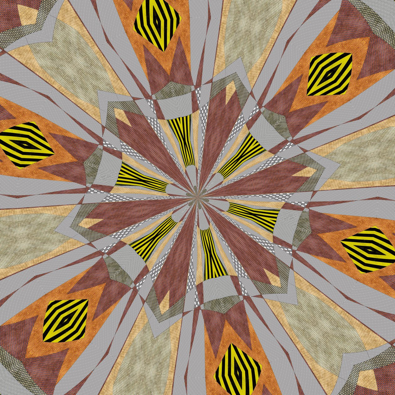 ornament #71,2019,(kombinovaná média) od Alex Caminker