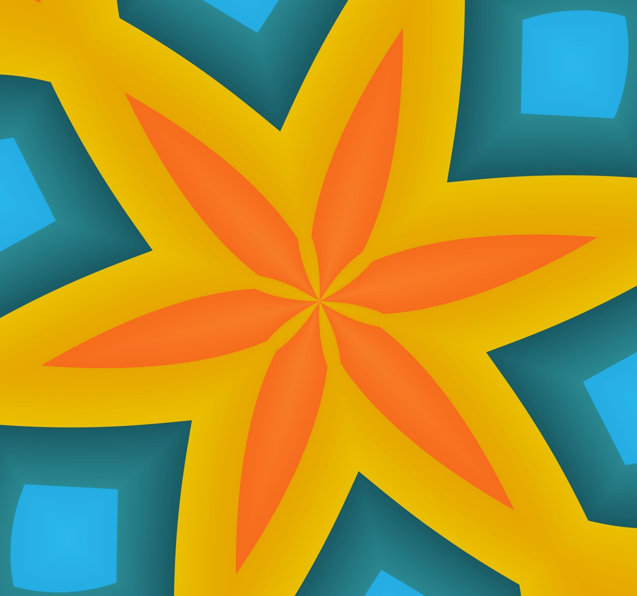 hvězdice, 2019, (gradient) od Alex Caminker