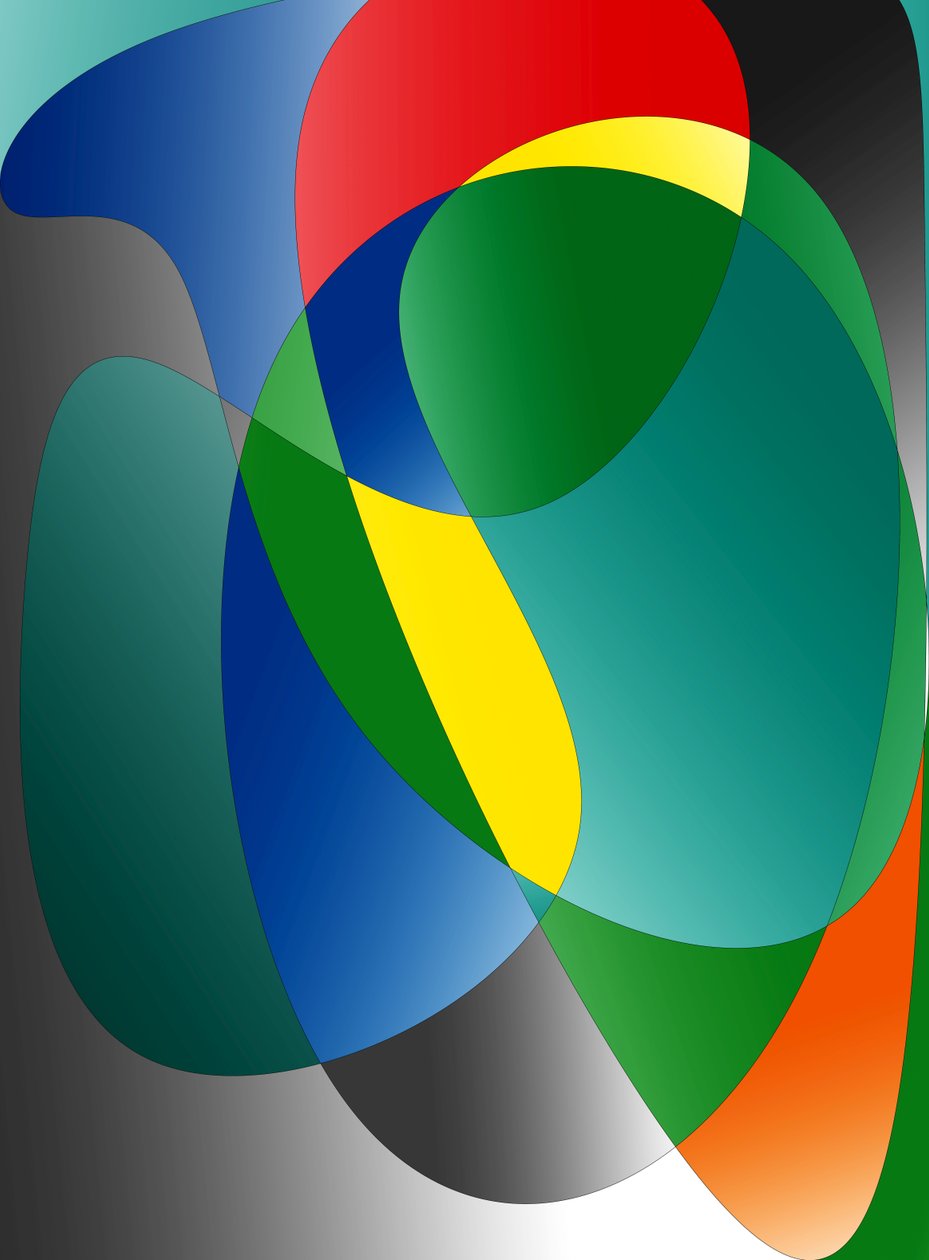 látka, 2019, (gradient) od Alex Caminker