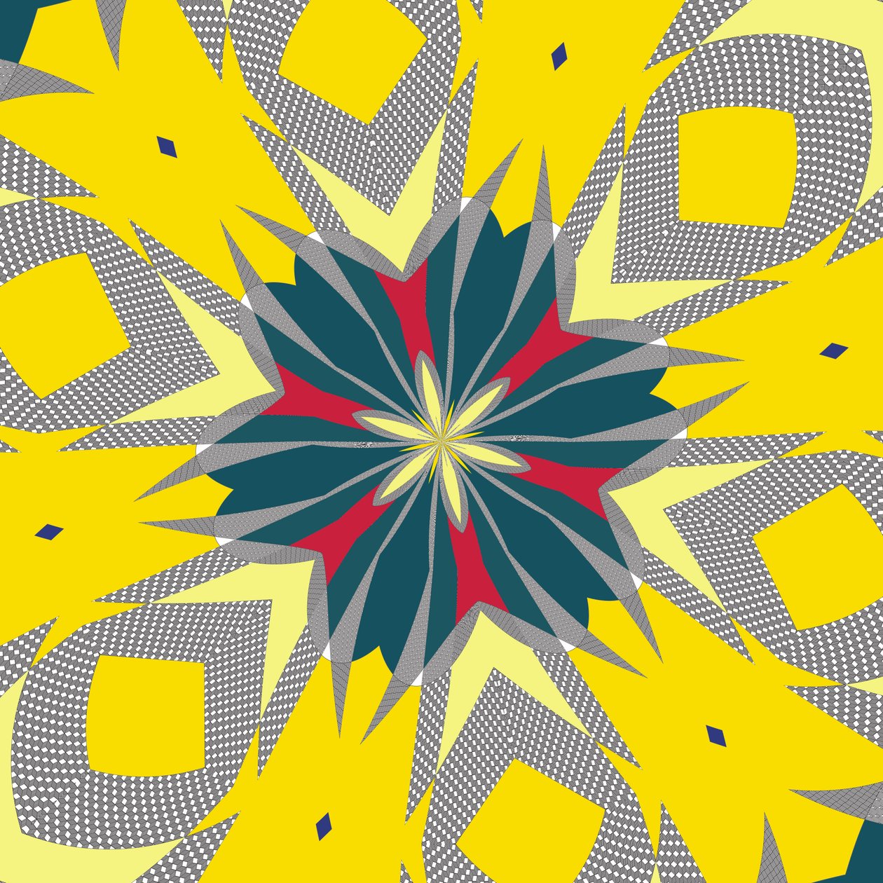 symetrie #12, 2019, (kombinovaná média) od Alex Caminker