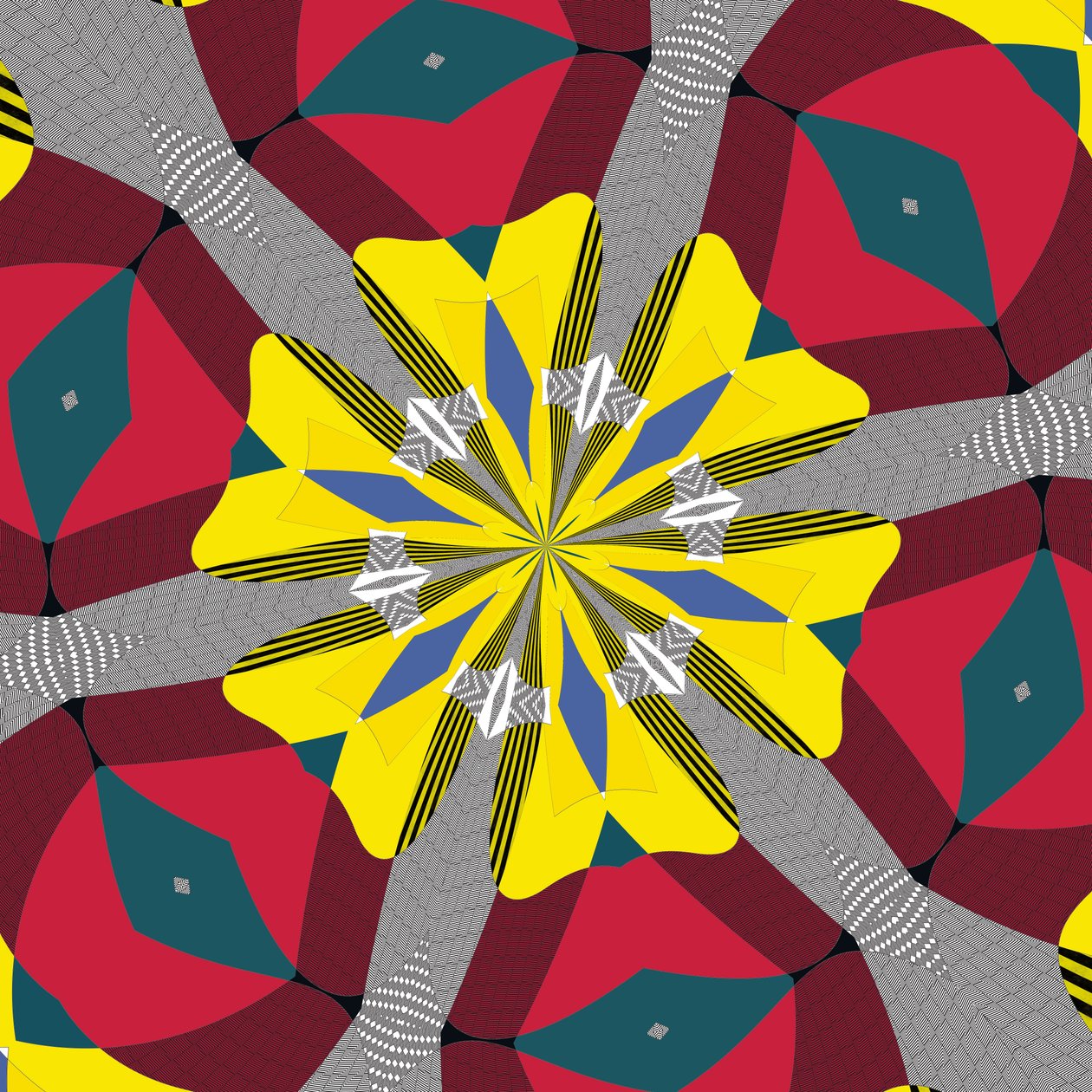 symetrie #17,2019,(kombinovaná média) od Alex Caminker