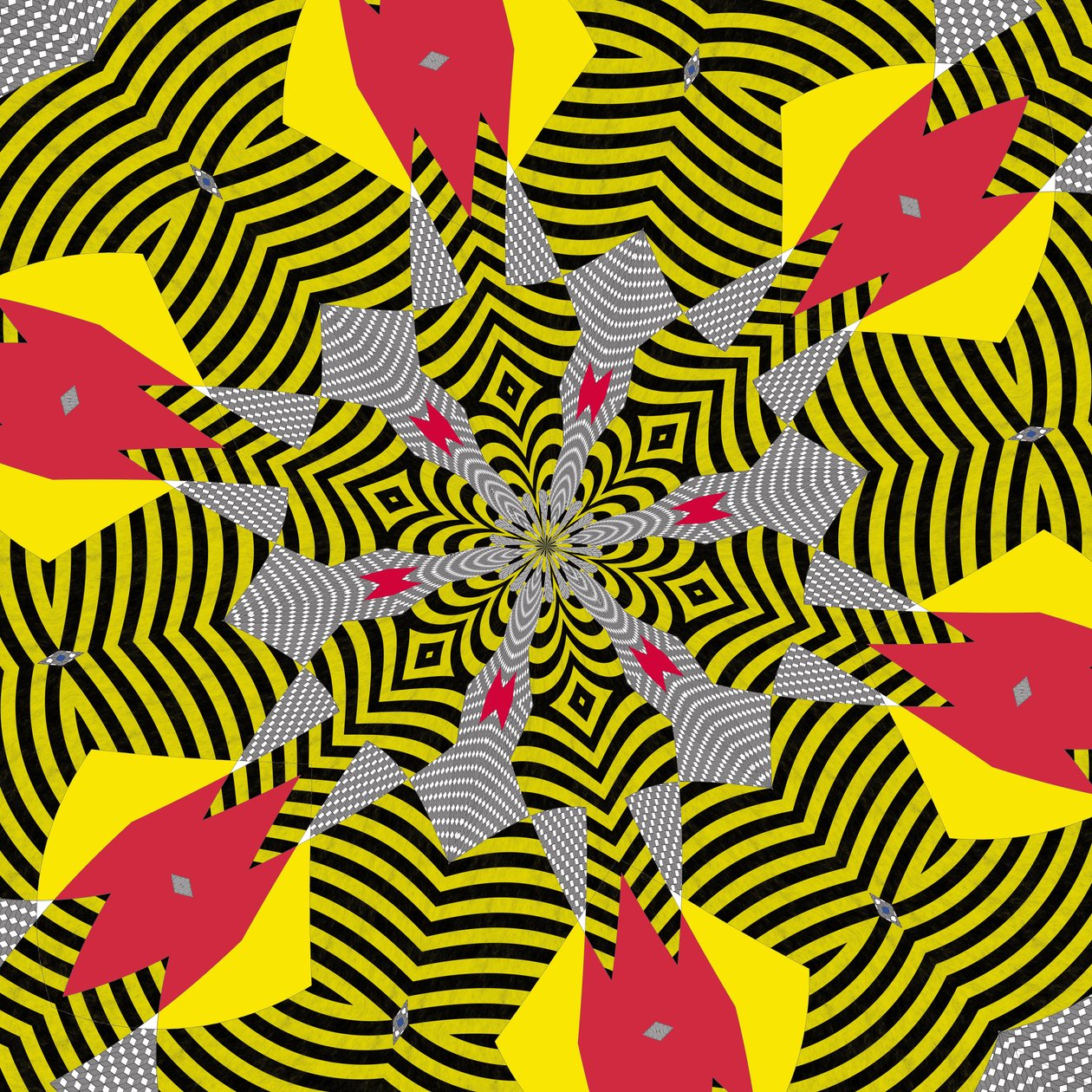 symetrie #5, 2019, (kombinovaná média) od Alex Caminker