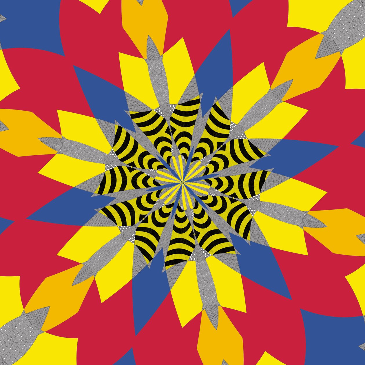 symetrie #6, 2019, (kombinovaná média) od Alex Caminker