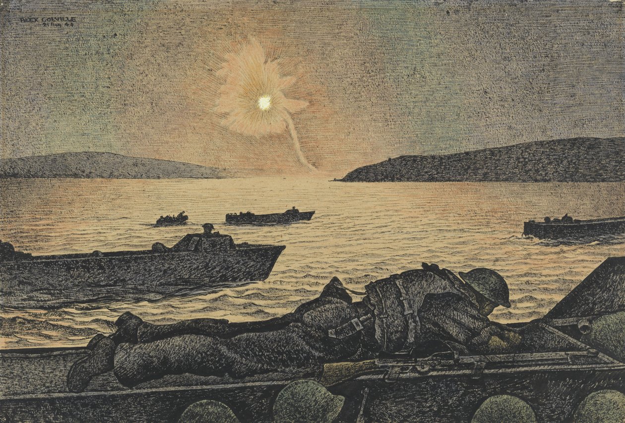 Německá světlice vzlétá od Alex Colville