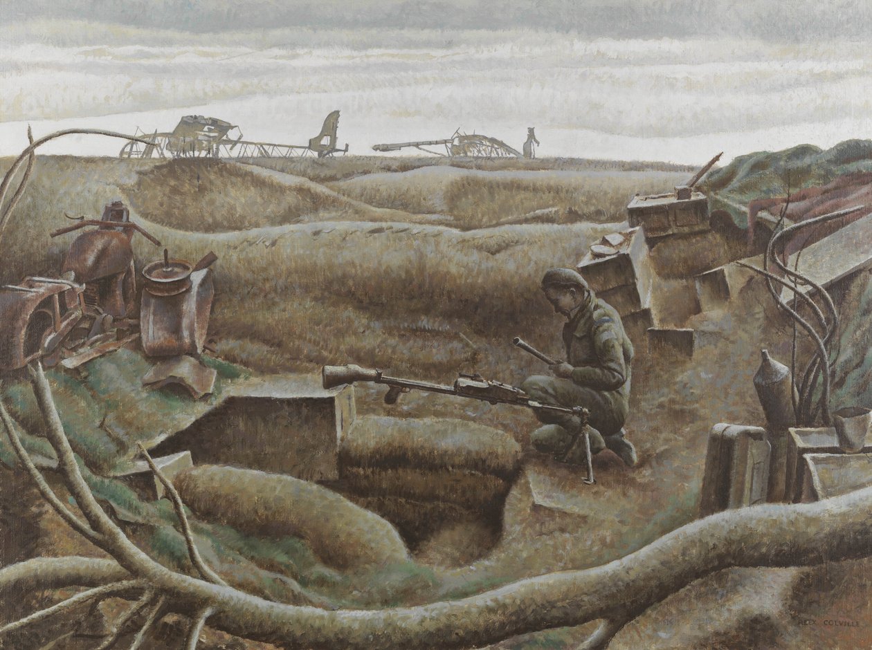 Nijmegenský sál, prosinec 1944 (olej na plátně) od Alex Colville
