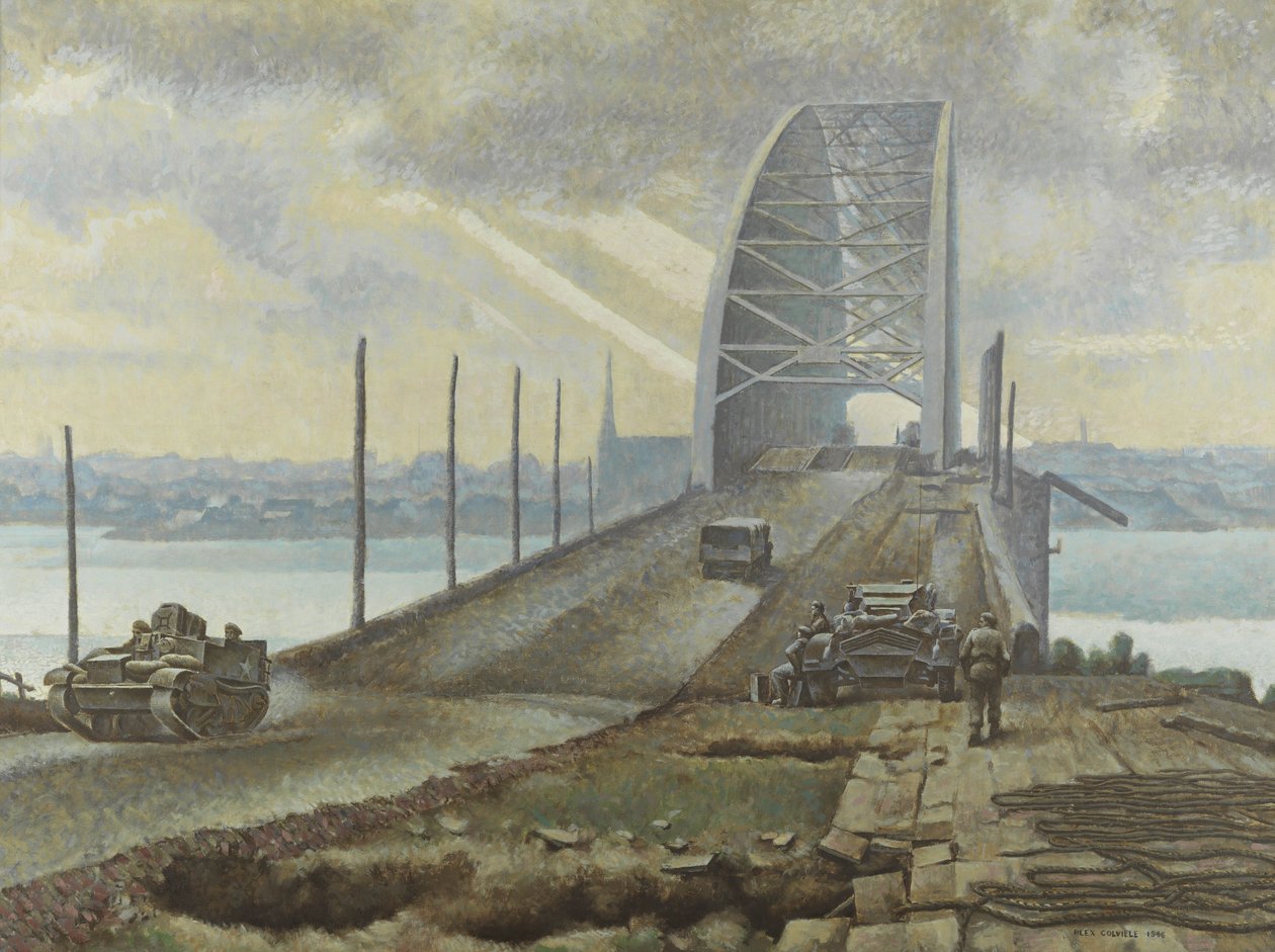 Most v Nijmegenu, Nizozemsko od Alex Colville