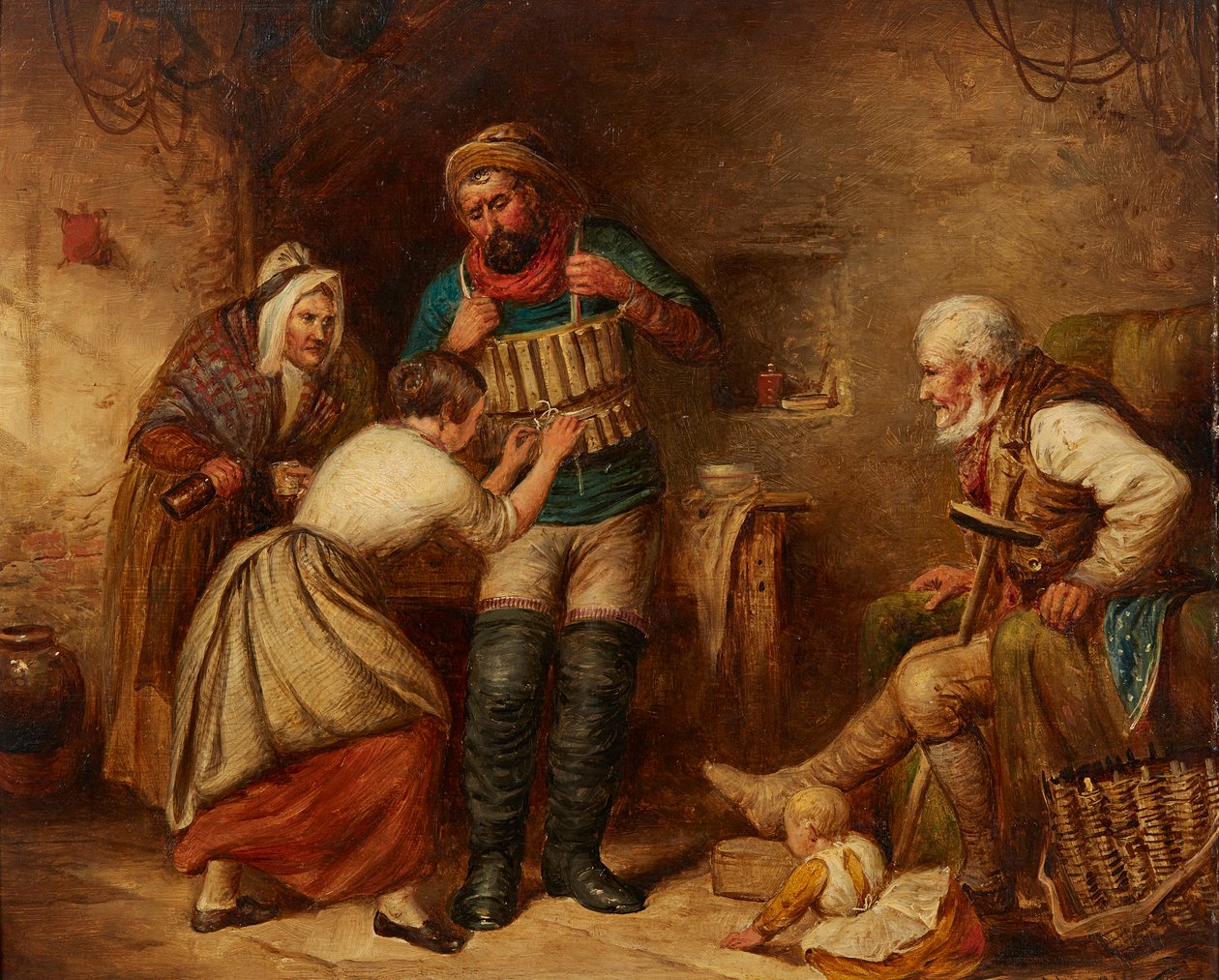 Off to the Rescue - 1876 (olej na palubě) od Alex Leggatt