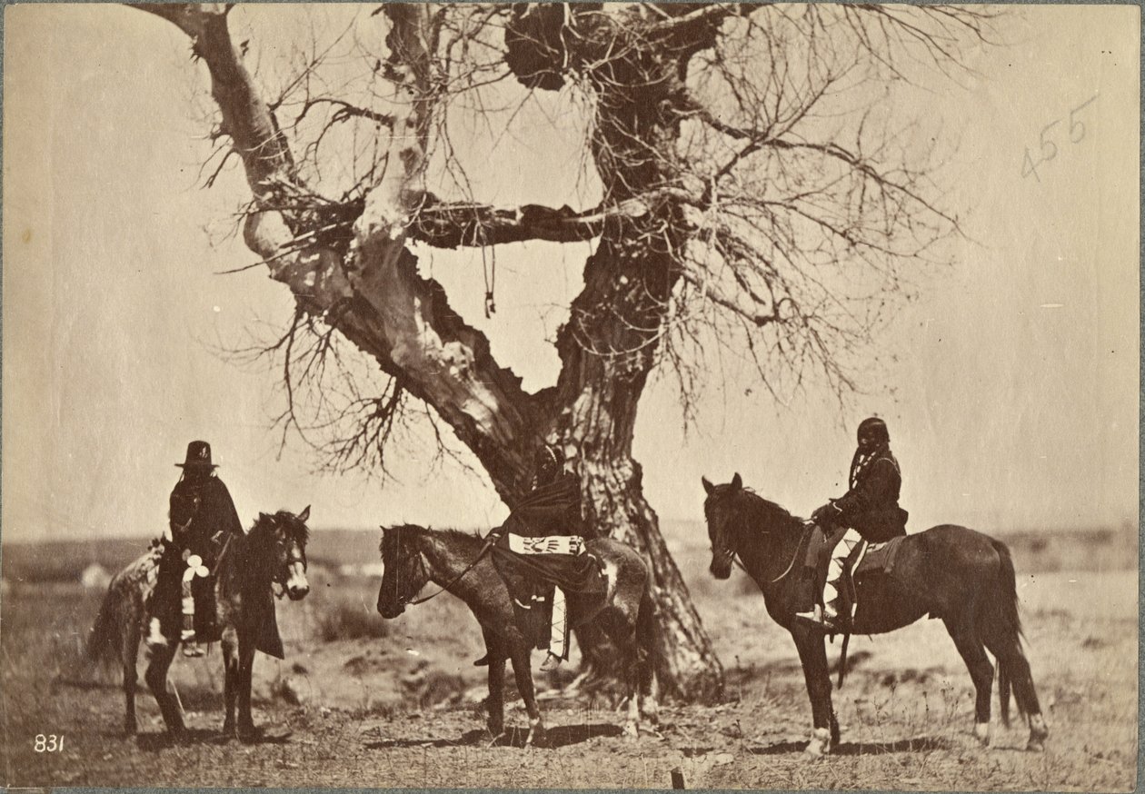 Burial, Dakota, 1868 (tisk alba) od Alexander Gardner
