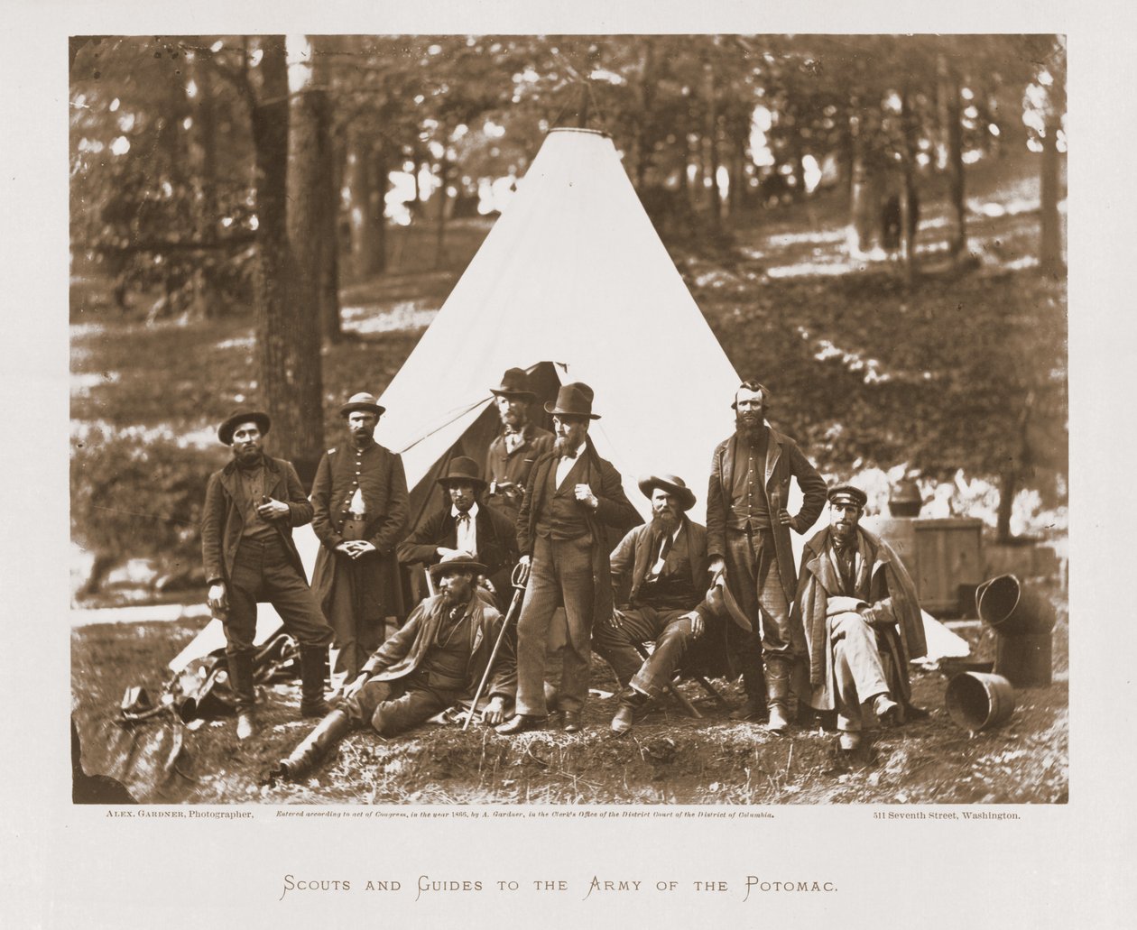 Zvědové a průvodci do armády Potomac, 1862 od Alexander Gardner