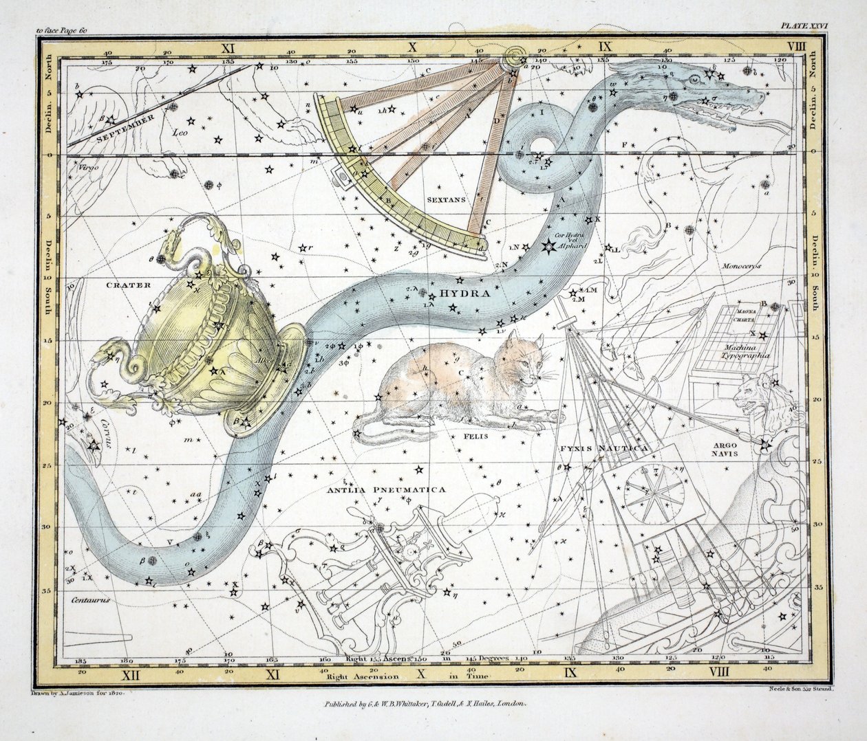 The Constellations (Deska XXVI) Hydra, Sextan