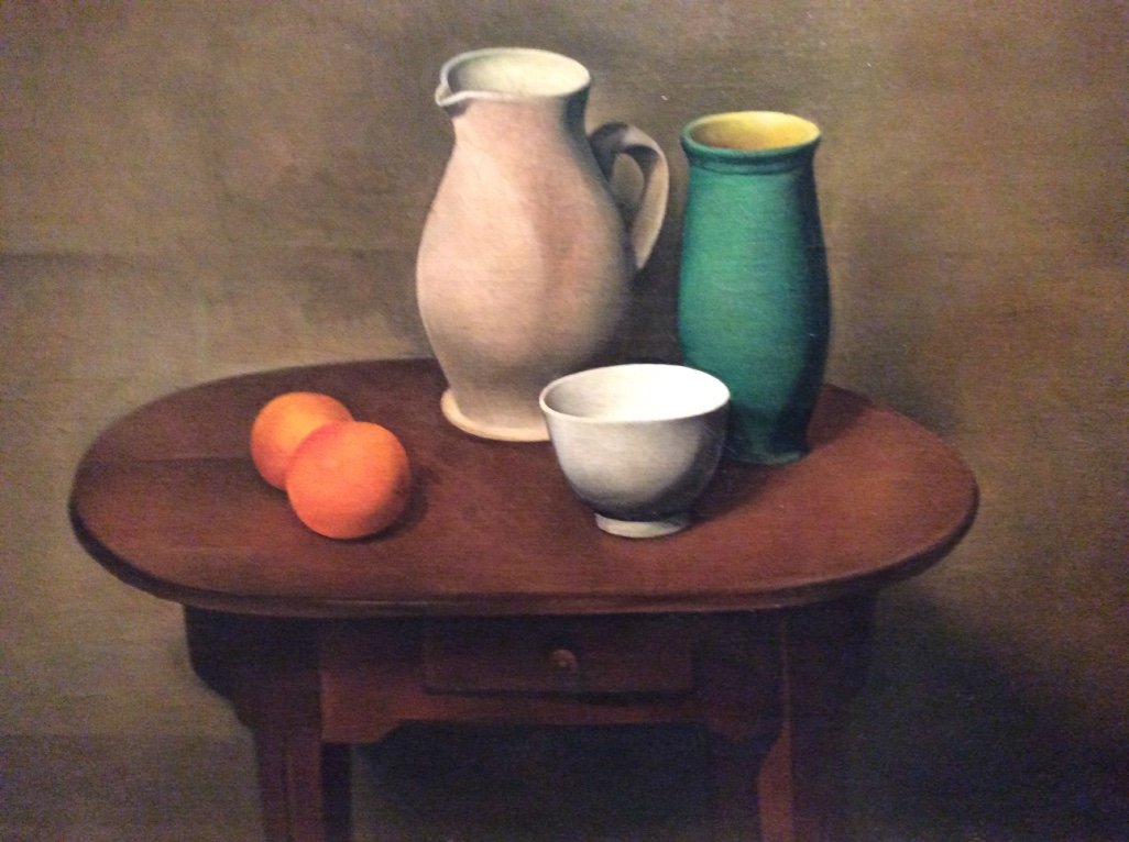 Stůl ateliéru od Alexander Kanoldt