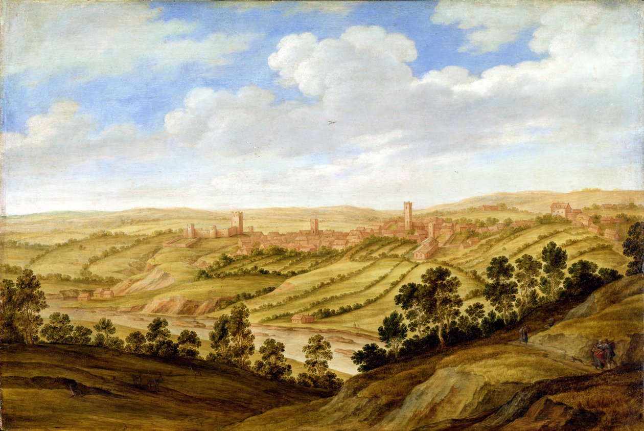 Hrad Richmond, Yorkshire, cca 1640-41 od Alexander Keirincx