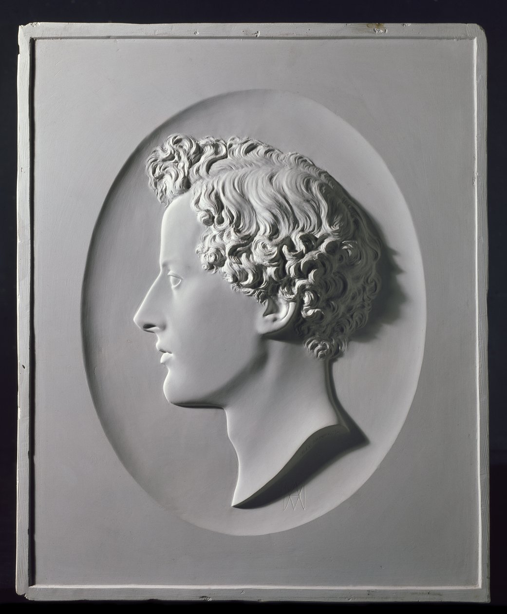 Profilový portrét Johna Everetta Millaise, kolem roku 1854 (sádra z Paříže) od Alexander Munro