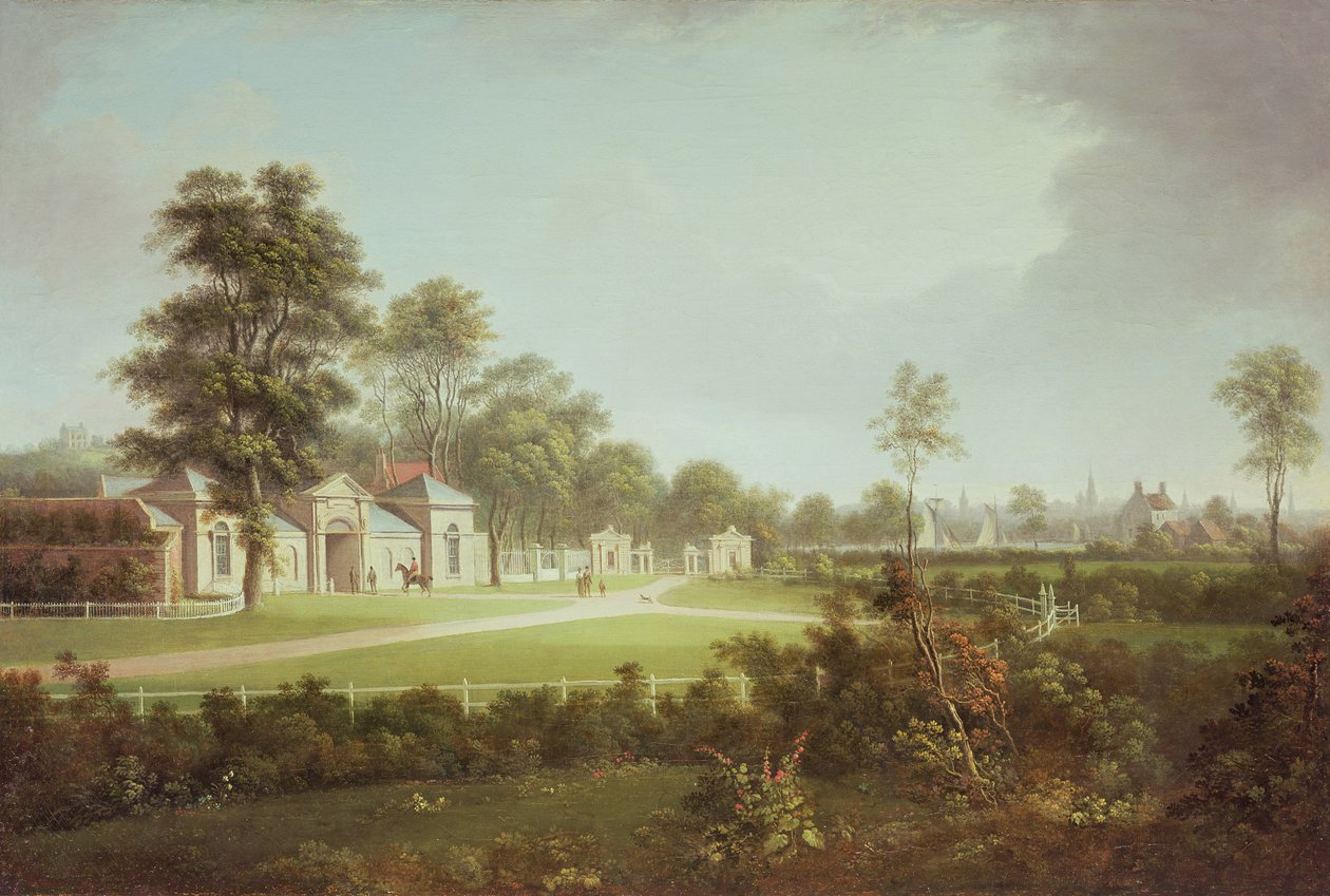 Annefield s Glasgow mimo, kolem 1800 od Alexander Nasmyth