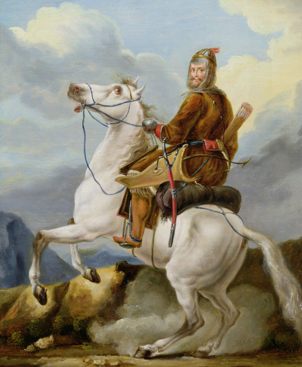 Orientální válečník od Alexander Osipovich Orlowski