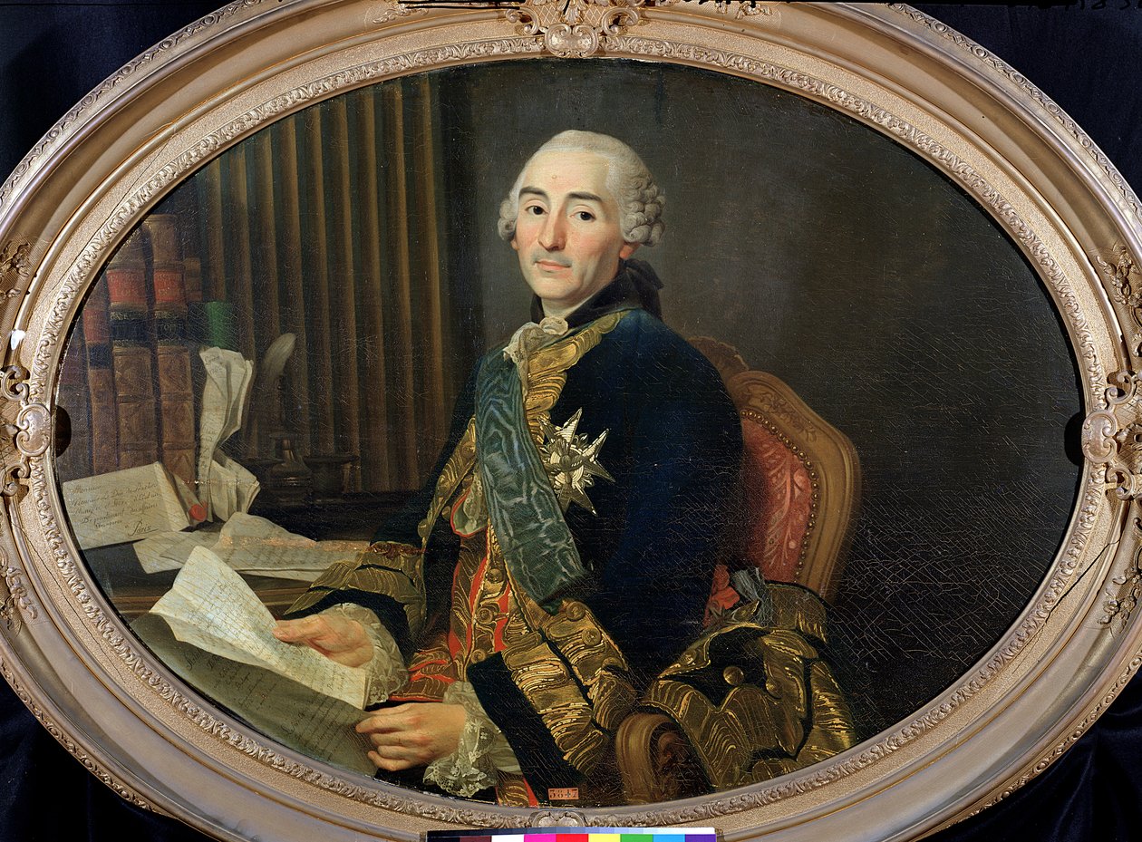 Cesar-Gabriel de Choiseul-Chevigny (1712-85) vévoda z Praslinu, 1763 od Alexander Roslin