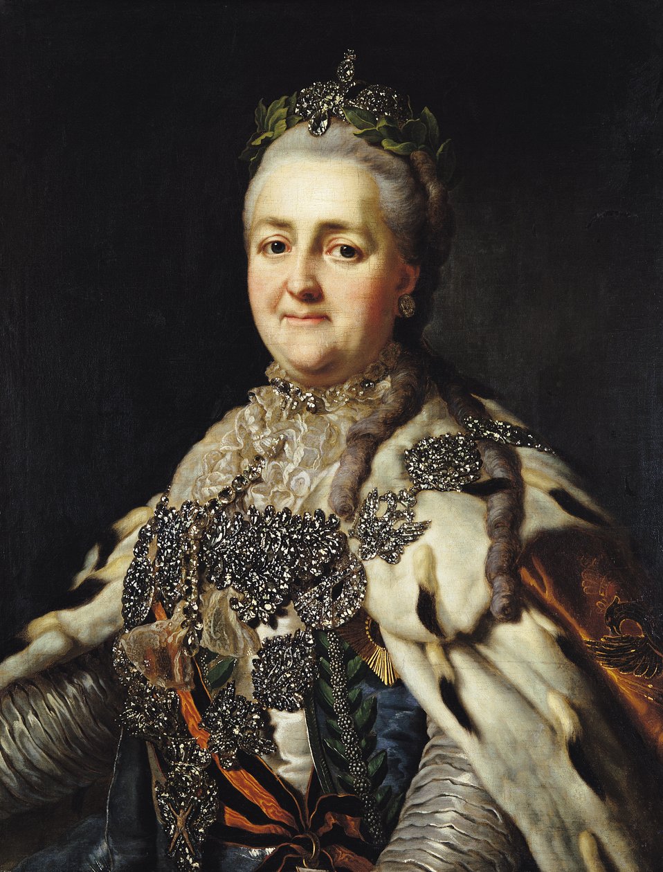 Portrét Kateřiny II (1729-96) Ruska od Alexander Roslin